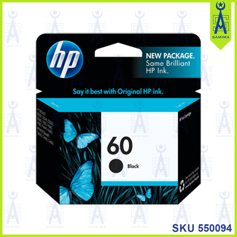 HP 60 BLACK INK CARTRIDGE