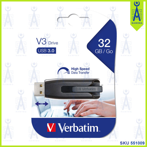 VERBATIM V3 DRIVE USB 3.2 GEN 1 PENDRIVE 32GB 49173