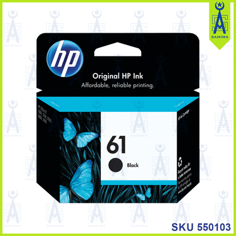 Hp 61 black deals ink