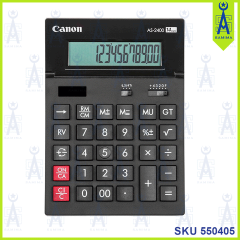 CANON DECIMAL & ROUNDING CALCULATOR AS-2400