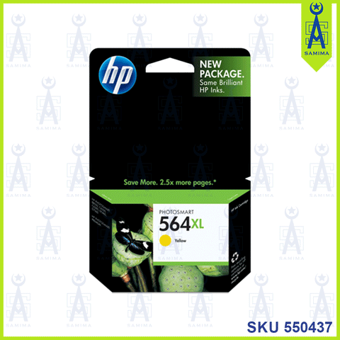 HP 564XL INK CARTRIDGE YELLOW 750 PAGES