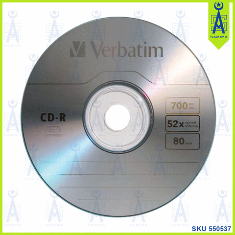 VERBATIM  CD-R 700 MB 52X 80 MIN 3 'S / PKT