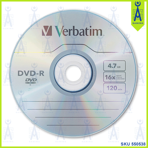 VERBATIM  AZO DVD-R 4.7GB 16X 120MIN  3' S/ PKT