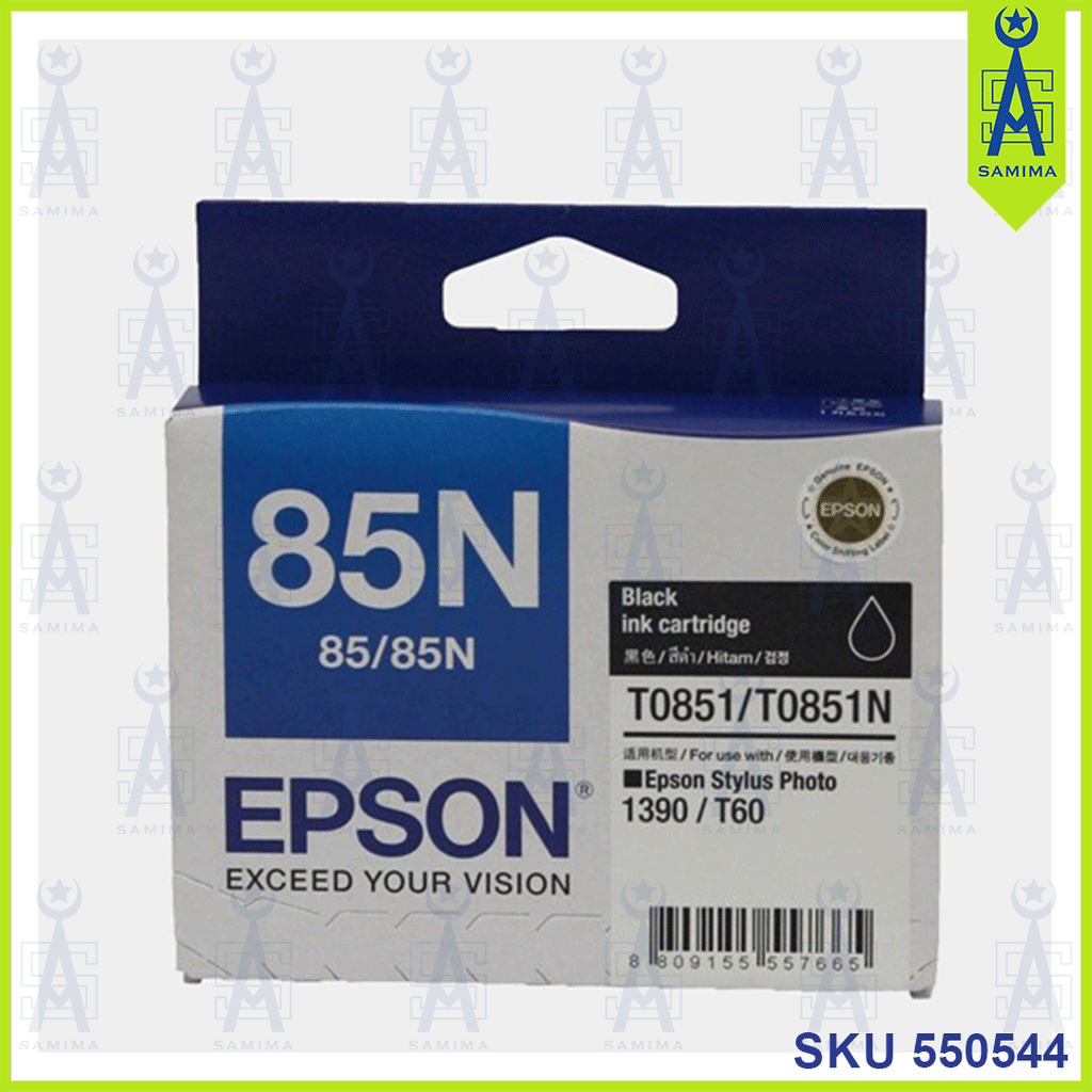 8591 Ink EPSON 85N INK CARTRIDGE BLACK T0851/T0851N – Samima