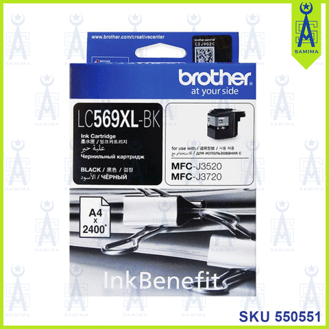 BROTHER 569XL INK CARTRIDGE BLACK  MFC LC-569XLBK