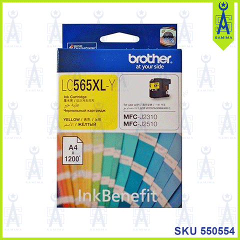 BROTHER 565XL YELLOW  INK CARTRIDGE LC565XL-Y