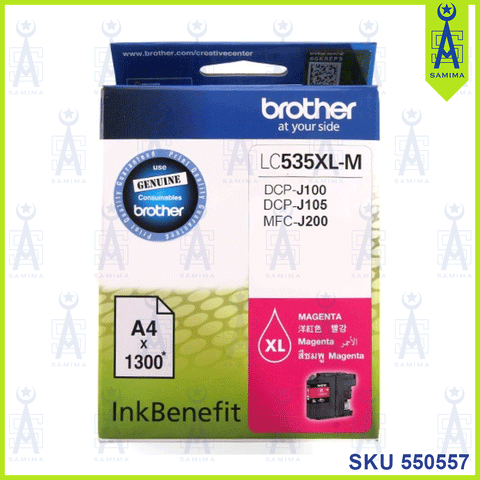 BROTHER 535XL MAGENTA  INK CARTRIDGE MFC LC 535XLM