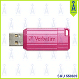 VERBATIM PIN STRIPE 16 GB PINK PENDRIVE 2.0