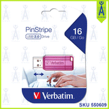 VERBATIM PIN STRIPE 16 GB PINK PENDRIVE 2.0