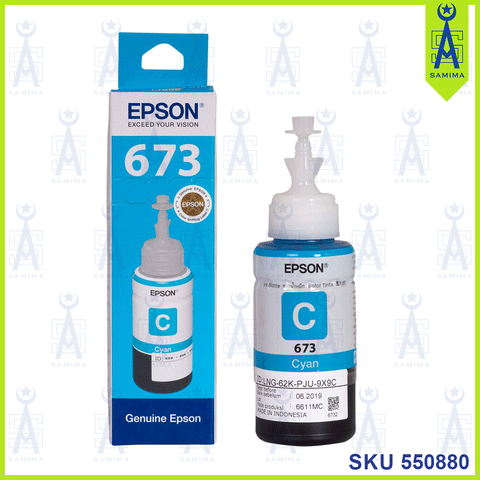 EPSON 673 INK BOTTLE CYAN 70ML