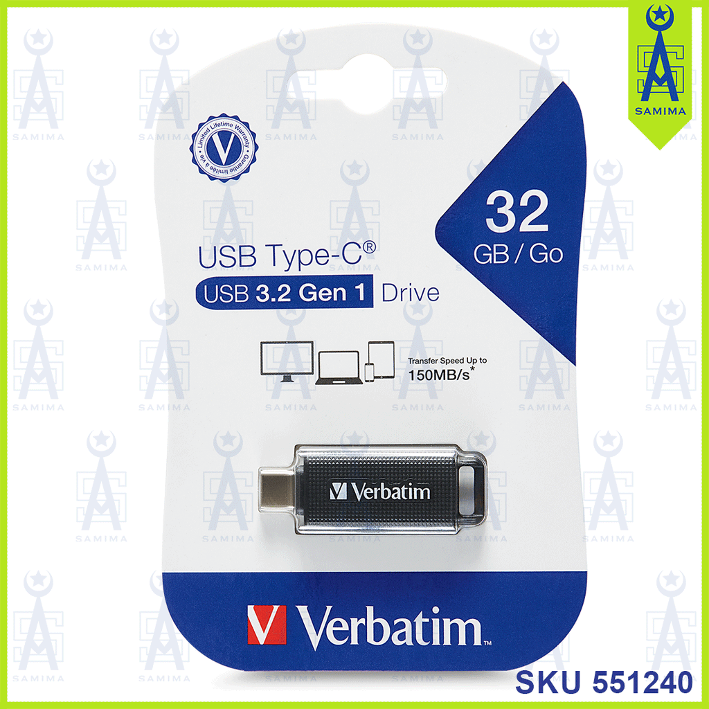 VERBATIM USB 3.2 GEN 1 TYPE-C 64GB 70904 – Samima