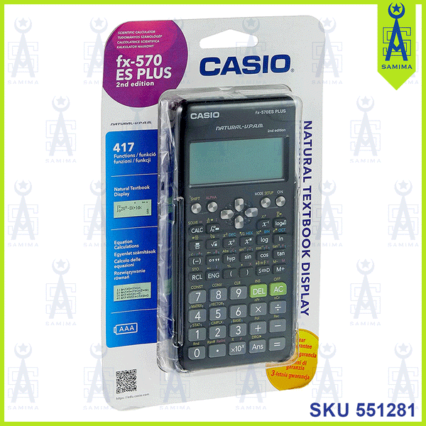 CASIO FX-570ES PLUS SCIENTIFIC CALCULATOR 2'ND EDI – Samima