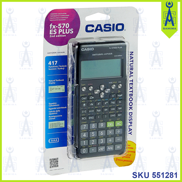 CASIO FX 570ES PLUS SCIENTIFIC CALCULATOR 2 ND EDI Samima