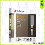 VERBATIM HDMI TYPE C 3.1 TO HDMI CABLE 200CM 65709
