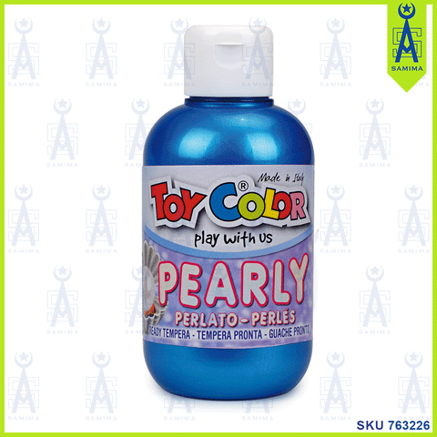 TOY COLOR PEARLY SUPERWASHABLE TEMPERA 250ML BLUE