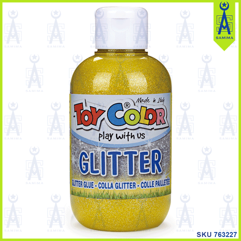 TOY COLOR MAGIC GLITTER BOTTLE 250ML YELLOW