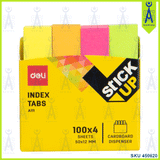 DELI  A11102 STICK UP INDEX TABS 50 X 12MM 4 CLR