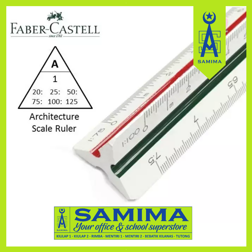 Faber Castell Ruler Lettering FABER CASTELL REDUCTION RULER 853HP / D 176535 – Samima