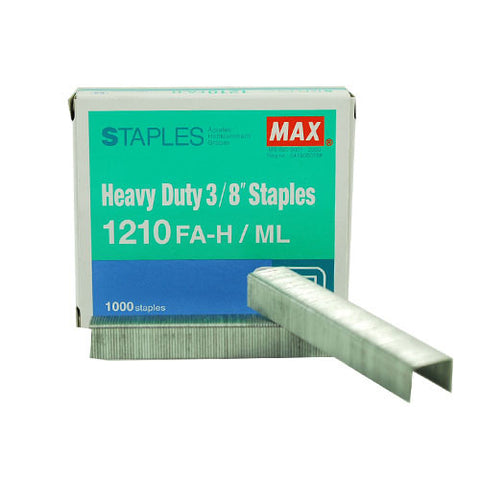 MAX Heavy Duty Stapler 3/8" Staples 1210 FA-H (23/10) - 1,000 staples