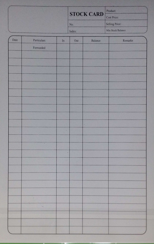 Stock Card – Samima