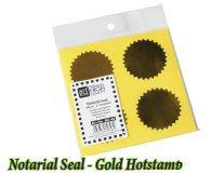 Notarial Seal - Gold Hotstamp
