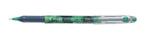 PILOT P500 EXTRA FINE 0.5 GREEN PEN