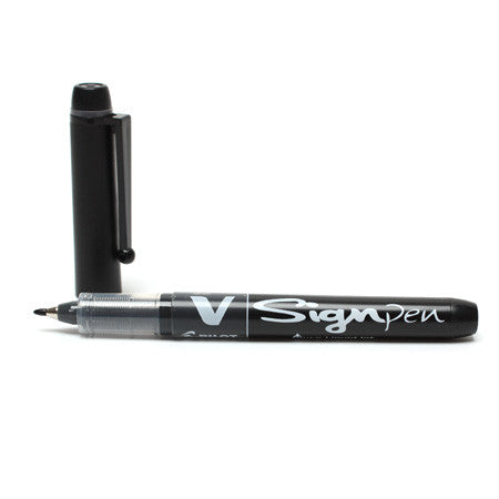 Pilot Black V-Sign Pens (12 Pack) SWVSP01