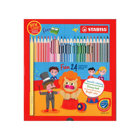 STABILO COLOURED PENCIL LONG 24'S