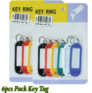 6 pcs Pack Key Tag