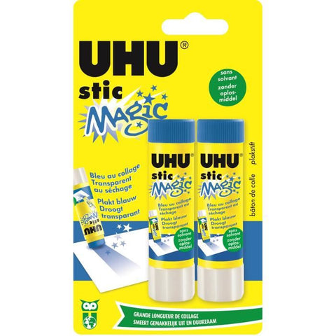 Bâton de colle bleue UHU Magic 8,2g