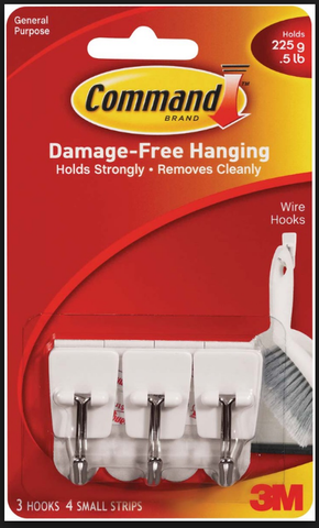 3M COMMAND SMALL WIRE HOOKS - 17067