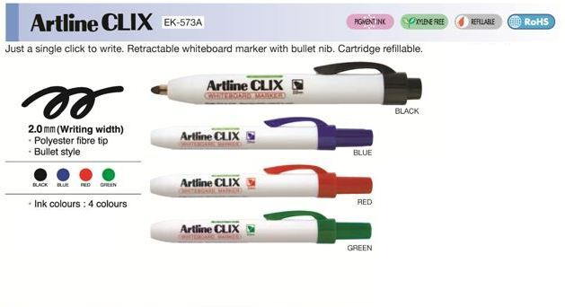 Just Click Retractable Whiteboard Marker