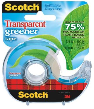 3M Scotch Transparent Greener Tape