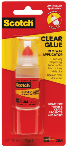 3M Scotch Clear Glue in 2-Way Applicator