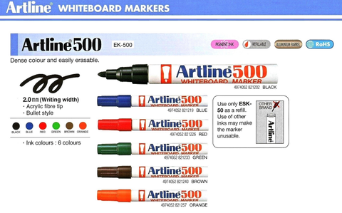 Artline Whiteboard Marker EK-500A