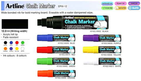 Artline Chalk Marker EPW-12