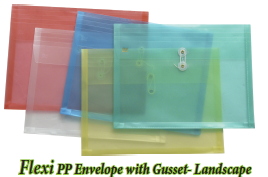 Flexi PP Envelope with Gusset-Landscape