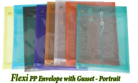 Flexi PP Envelope with Gusset - Portrait