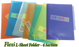 Flexi L-Sheet Folder - 4 Section