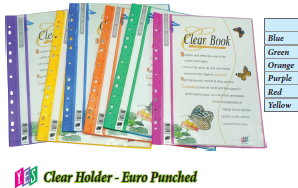 YES Clear Holder - Euro Punched